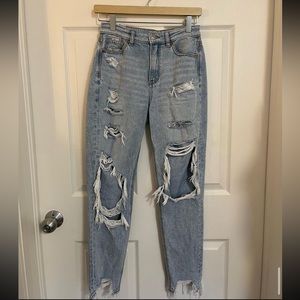 American Eagle Ripped Mom Jeans